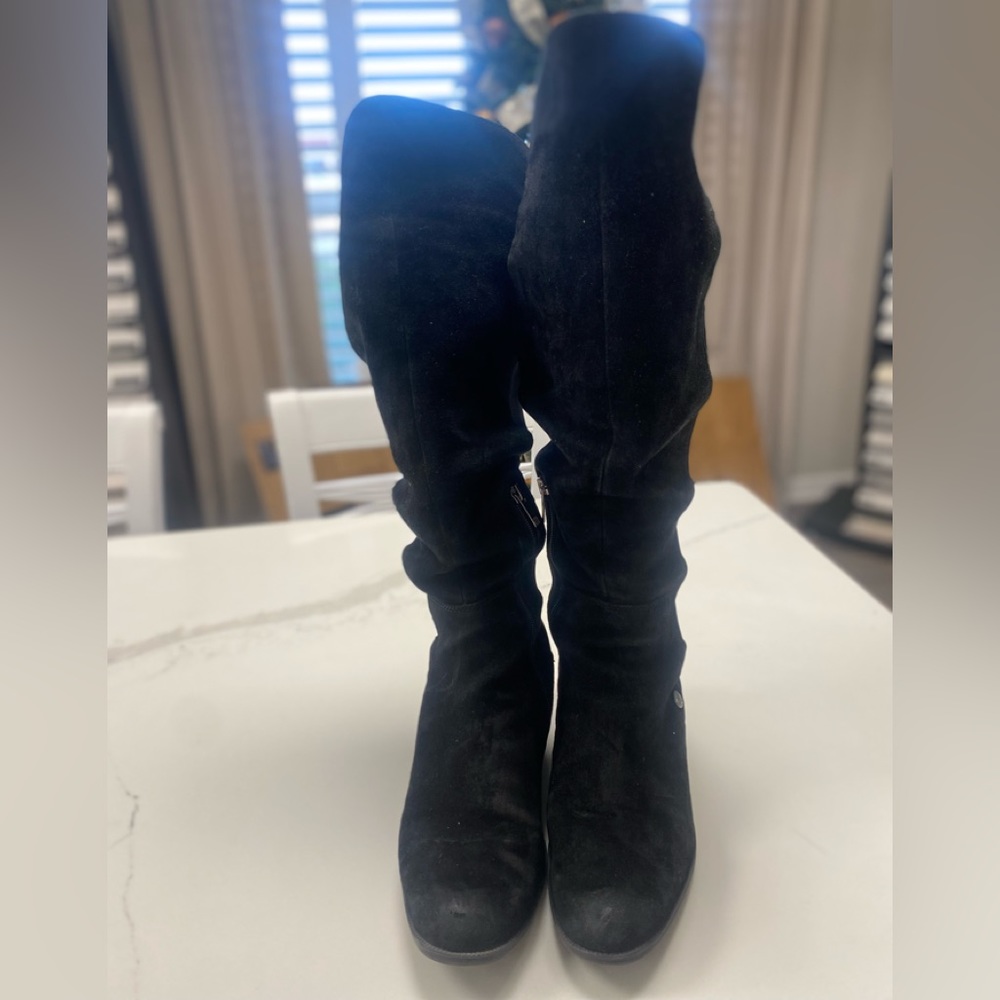 Anne Klein Flex tall stretch black boots